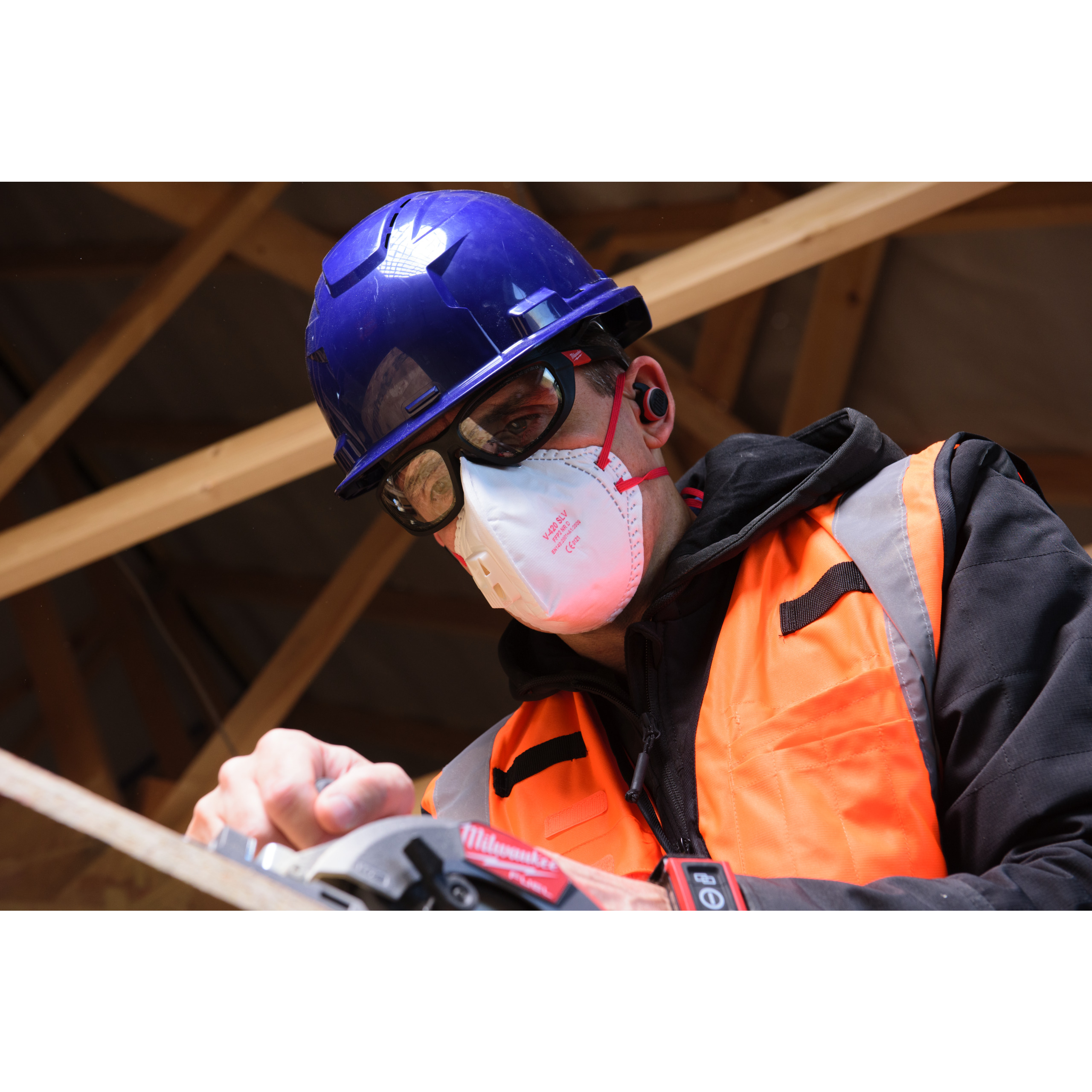 Milwaukee Industrieschutzhelm belüfted, blau BOLT 100