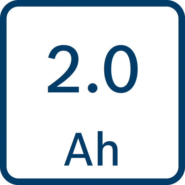 Symbol, 2.0 Ah, Batterie, Ah, Li-Ionen, Kapazität