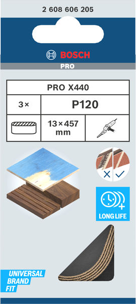 Bosch PRO Y580 Schleifband, 13 x 457&nbsp;mm, G40