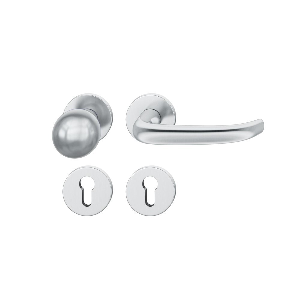 FSB FH Wechselgarnitur mit Rosetten 79 1053, AGL3, rund, VK 9 mm, Edelstahl