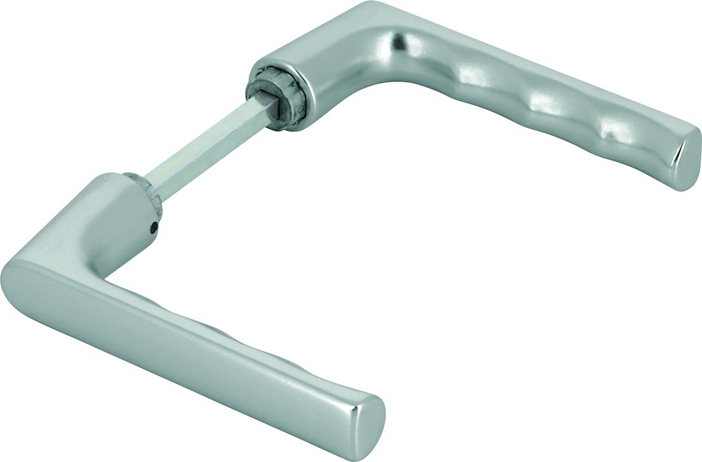 HOPPE Drückerpaar Hamburg 1700, 8mm, TS 35-45,stahlfarbig eloxiert