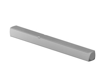 langer Stab, Metallstange, rechteckige Prismenform, silberfarben, Hohler Schlauch