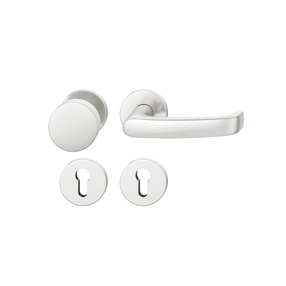 FSB FH Wechselgarnitur mit Rosetten 79 1045, AGL3, rund, VK 9 mm, Aluminium