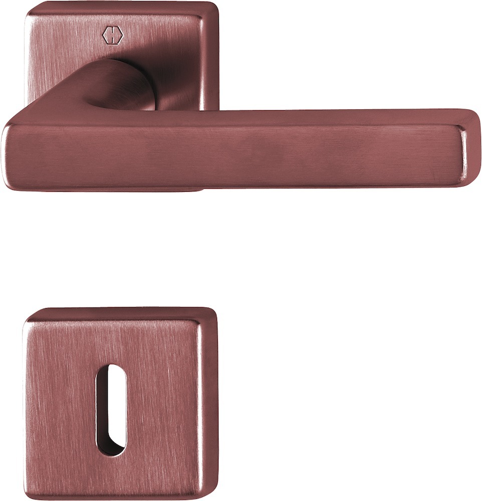 HOPPE Drückergarnitur mit Rosetten Dallas M1643/843KV/843KVS, Messing