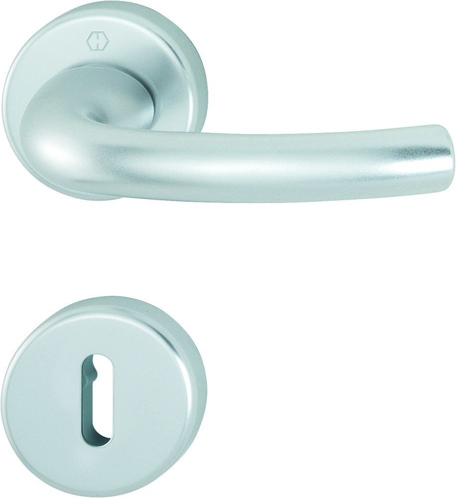 Türgriff, Türdrücker, Rundstab, Rosetten-Set, Schlossrosette