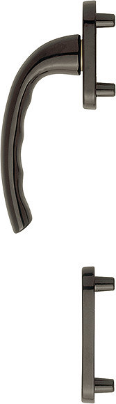 HOPPE Fenstertür-Halbgarnitur Tôkyô 0710RH/66N/66NS, N 10, Profilzylinder gelocht