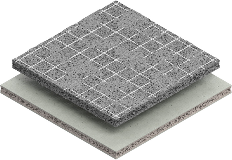 Material-Symbol, Grau, Faserplatte, Gehäuseteil, Putzträger, Dämmplatte