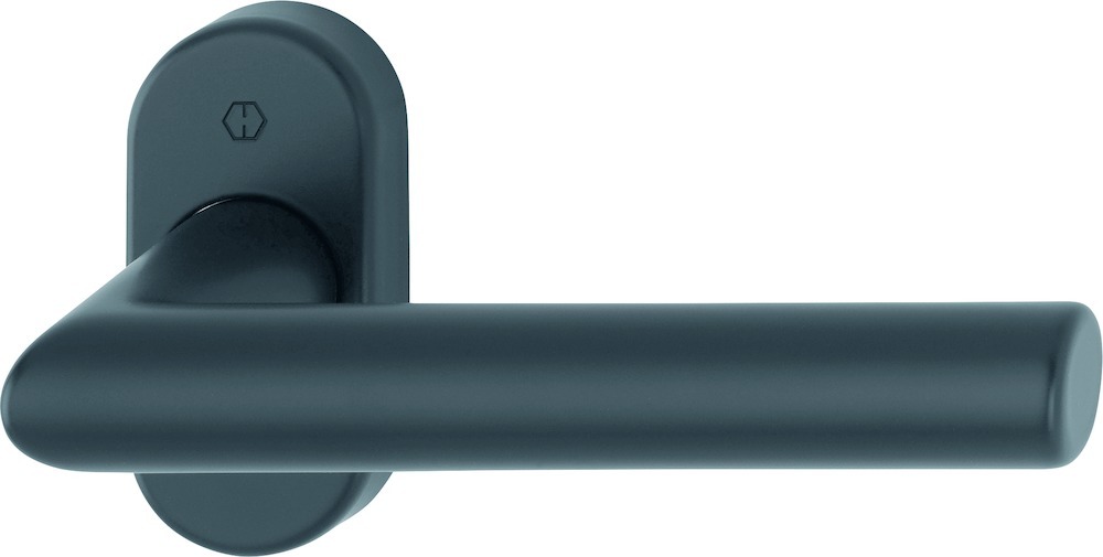 HOPPE Drücker-Halbgarnitur Amsterdam ohne Schlüsselrosette 1400F/55, VK8, ohne Stütznocken, Aluminium