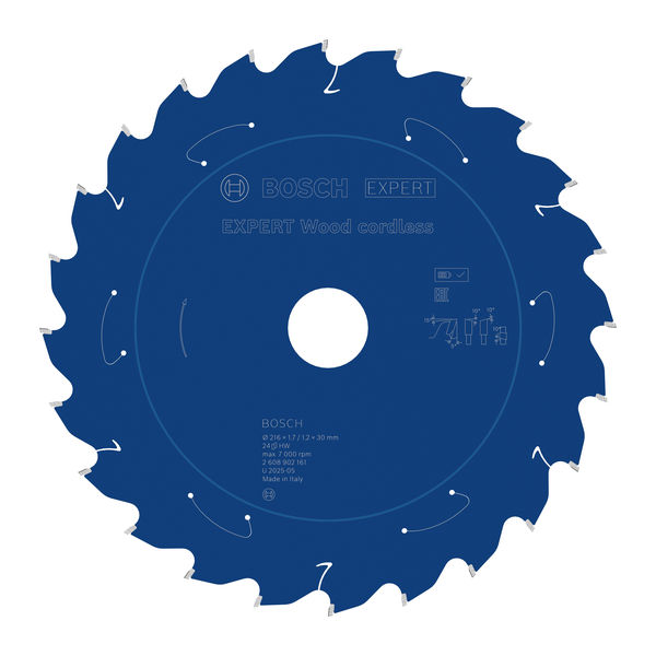 Produktbild, circular saw blade, stahlklinge, blaue klinge, zahnklinge, Bosch Expert