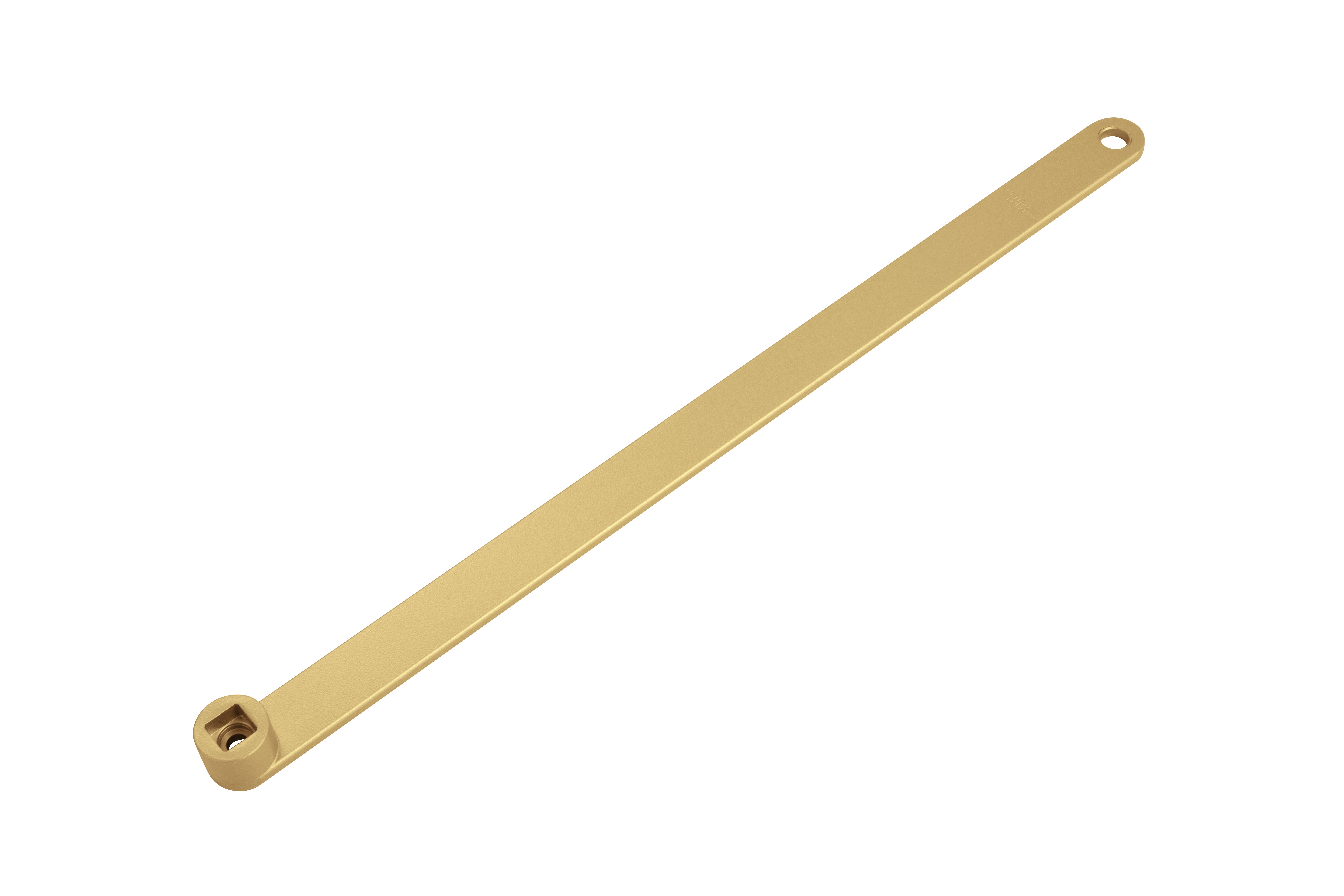 Leiste, Metallband, Goldton, Flachband, Griffverschluss