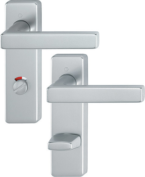 HOPPE Drückergarnitur Dallas 1643/202KH, KS,WC/SS78/8 (8),F9,TS 40-45