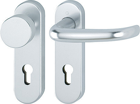 HOPPE Wechselgarnitur San Francisco mit Kurzschild 58/353KH/1301, Aluminium