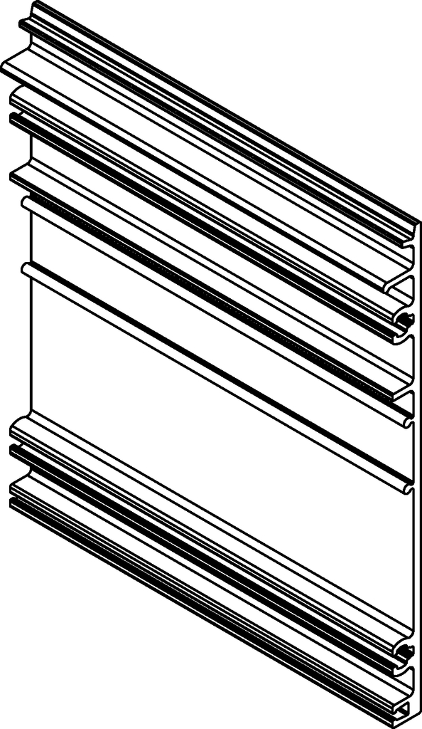 Strichzeichnung, Aluminium