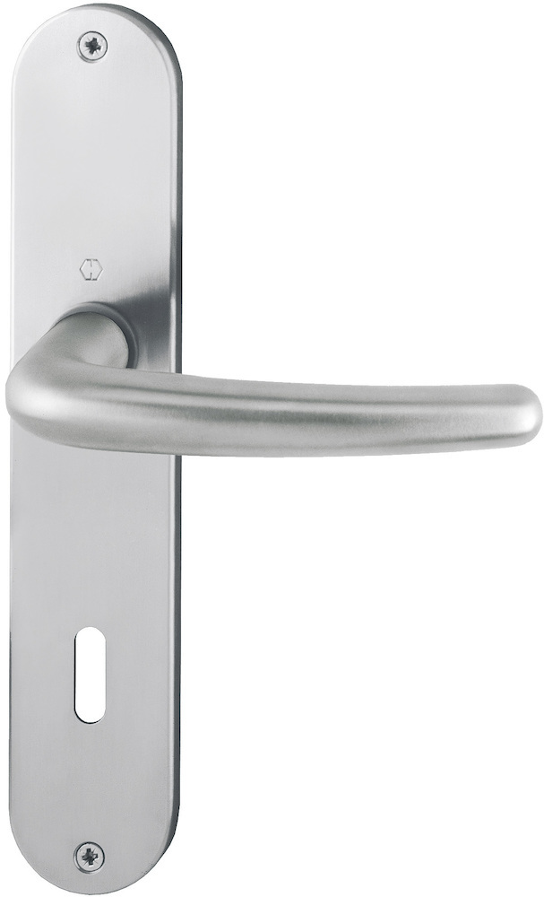 HOPPE Drückergarnitur mit Langschild Denver E1310Z/302, Edelstahl