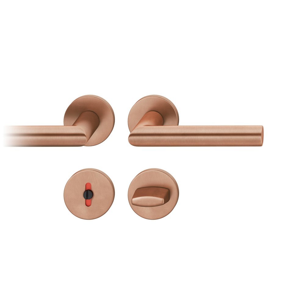 FSB Drückergarnitur mit Rosetten 12 1076, ASL, rund, VK 8 mm, Bronze