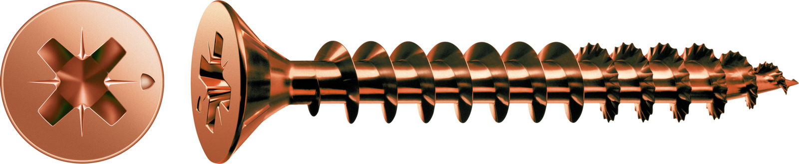 schraube, kupfer, phillips-kopf, bauteil, bauschraube