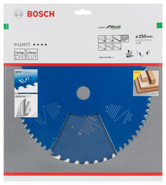 Bosch Kreissägeblatt Expert for Wood, 300 x 30 x 2,4 mm, 72