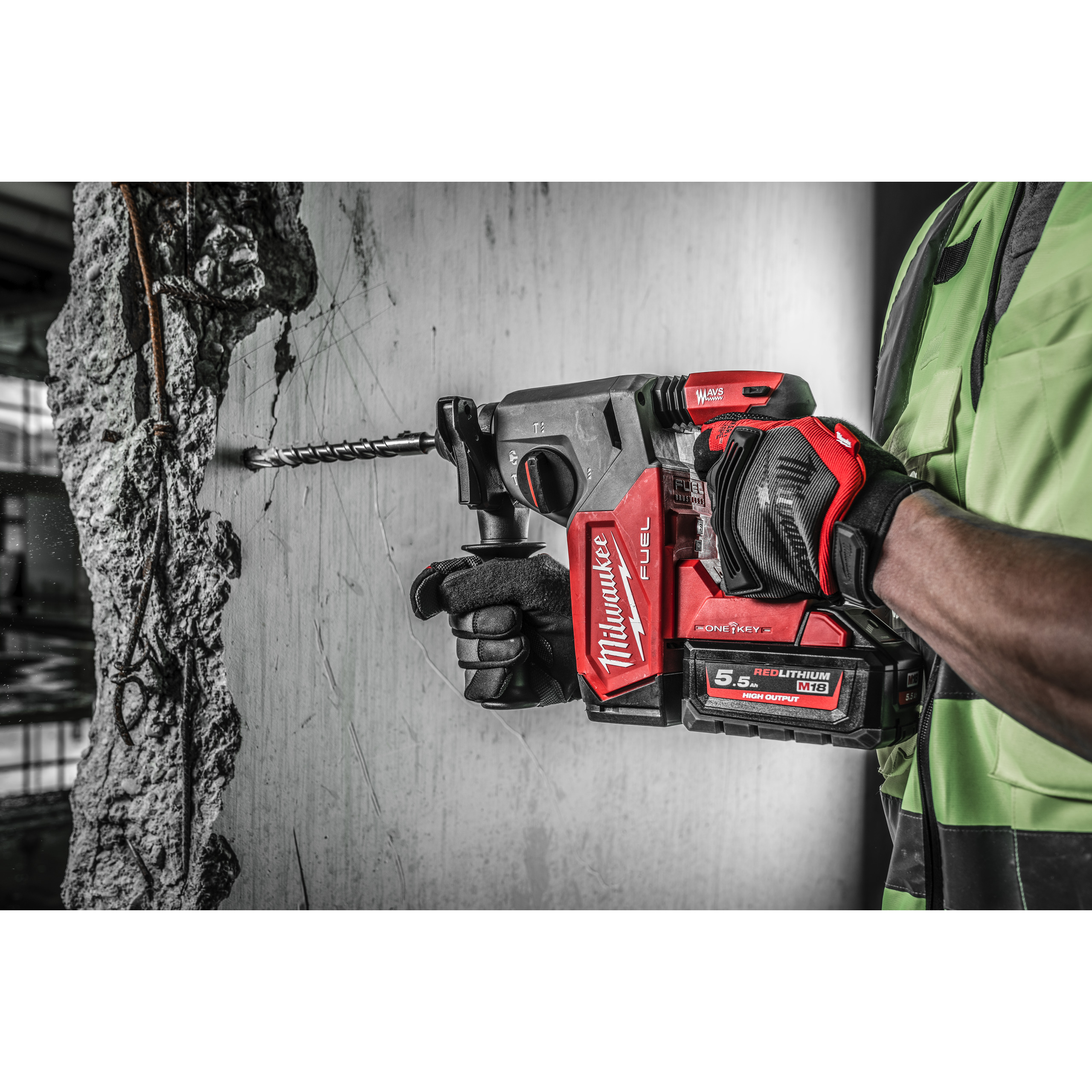 Milwaukee Akku-Kombihammer M18 ONE KEY M18ONEFH-0X