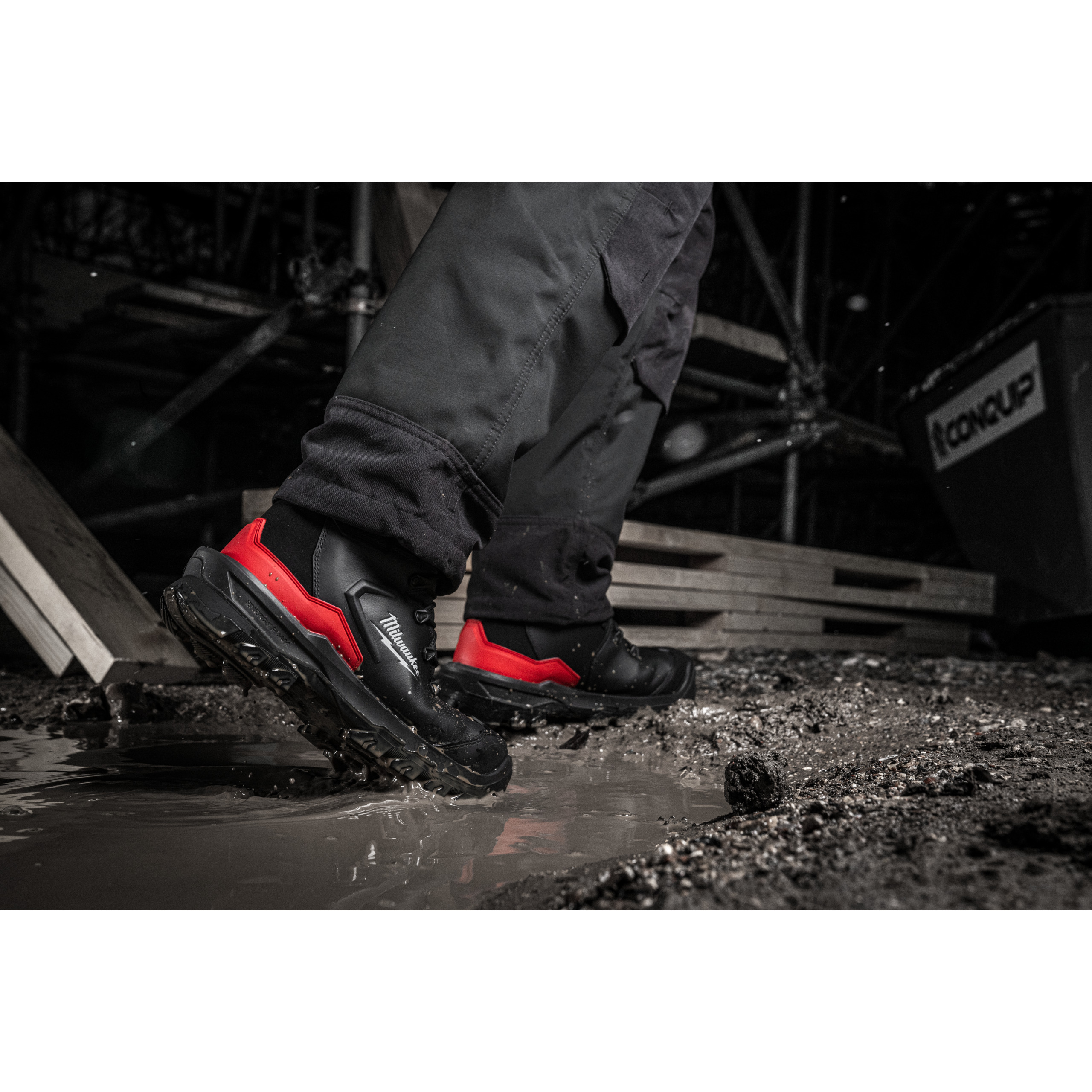 Milwaukee Sicherheits-Schnürstiefel BOA Größe 41 ARMOURTRED S7S Sicherheits-Stiefel weit Mikrofaser schwarz