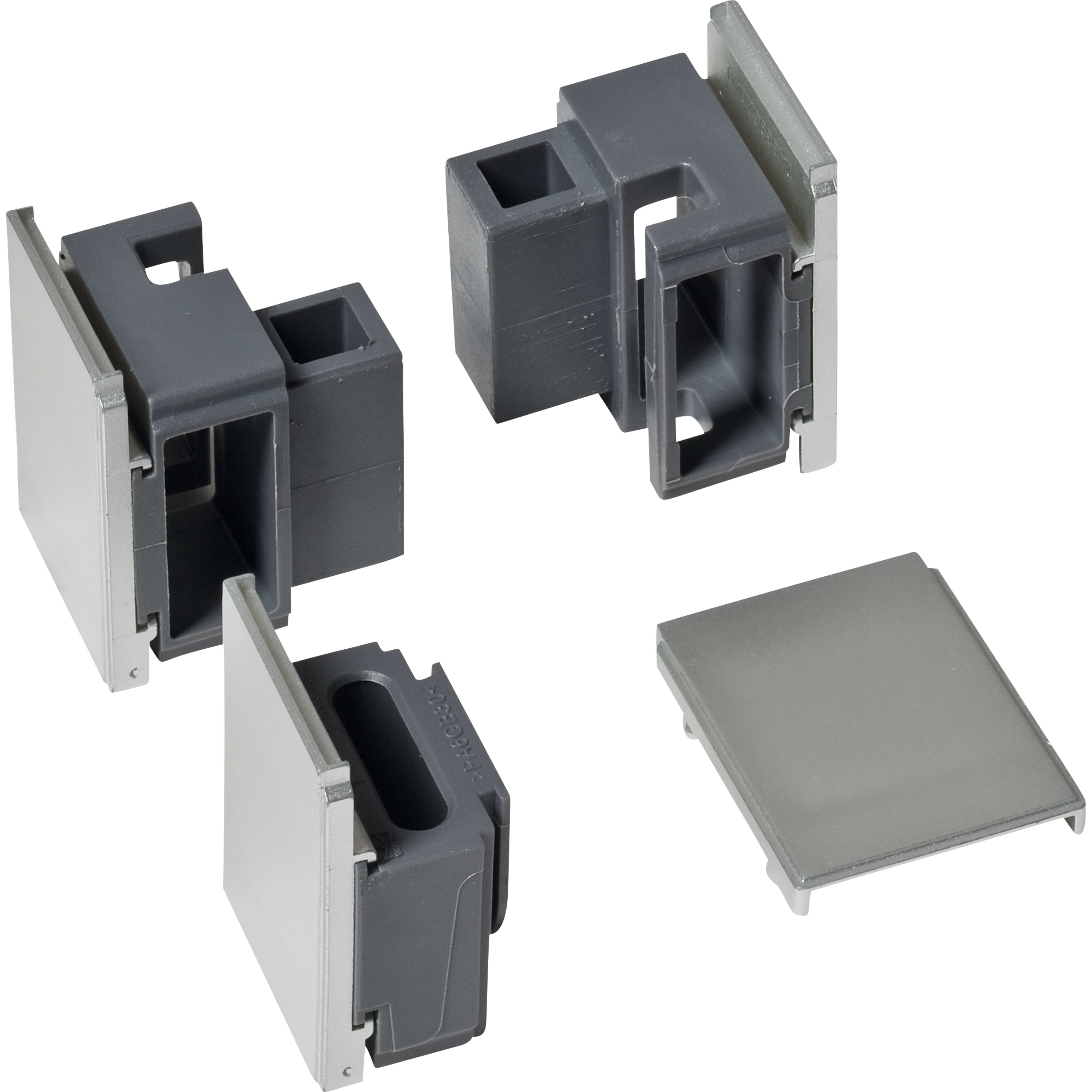 dormakaba Endkappen-Set G-EMF/G-EMR (140°), Aluminium