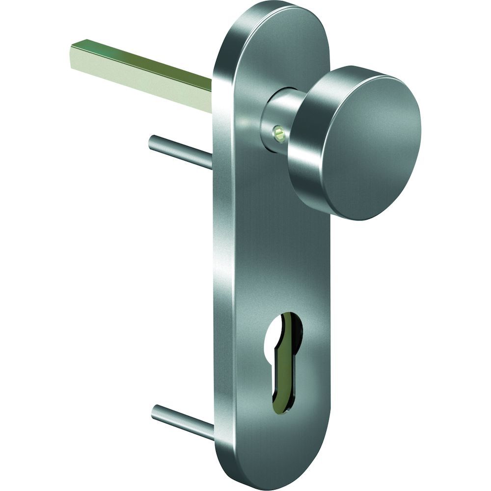 OGRO Knopf auf Kurzschild PR 7050K 3020, Aluminium