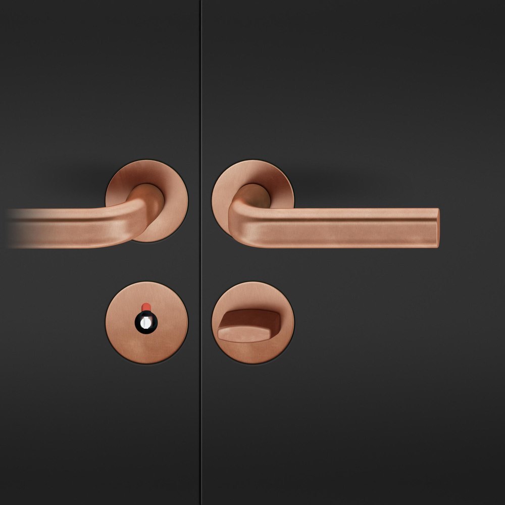 FSB Drückergarnitur mit Rosetten 72 1242, rund, flächenb., VK 8, AGL3, Bronze