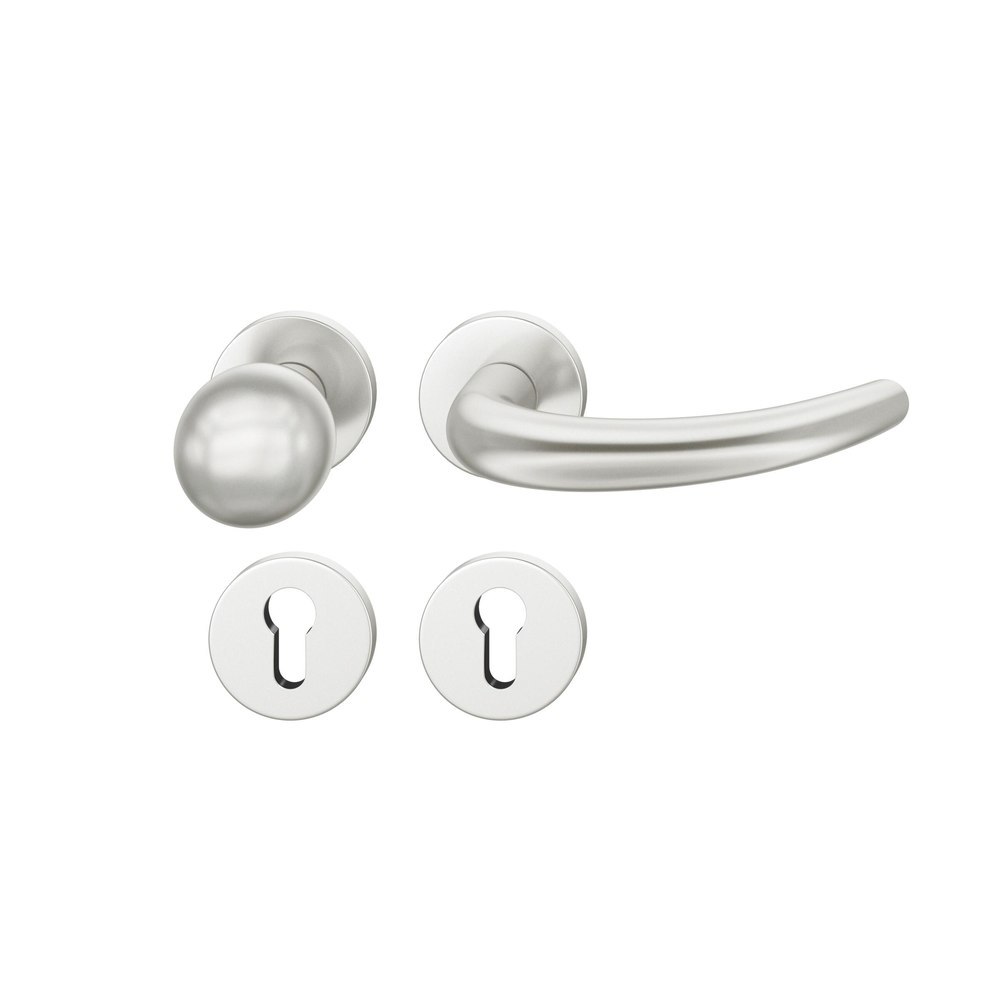 FSB FH Wechselgarnitur mit Rosetten 79 1160, AGL3, rund, VK 9 mm, Aluminium