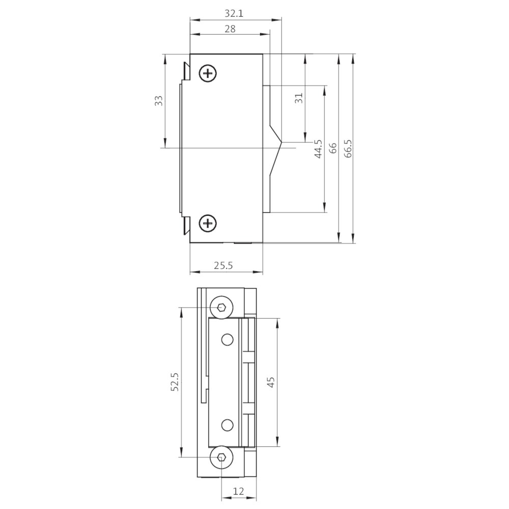 Elektro-Türöffner BKS METÖ B 9242, für 2-flügelige Türen