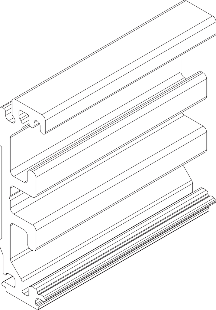 Strichzeichnung, Aluminium