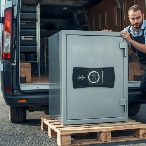 Lieferung Bordsteinkante (100-149 kg Tresorgewicht)