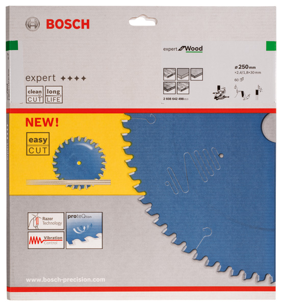 Bosch Kreissägeblatt Expert for Wood 168&nbsp;x 20&nbsp;x 1,8/1,2&nbsp;mm, T42